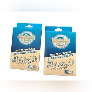Lot Of 2 Splash Spray Multi Purpose Cleaning Tablets 19 Pcs New Open Box